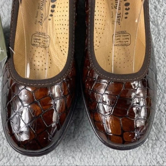 NEW SPRING STEP‎ KART II SHOES Wedge Womens 6.5 us or 37 Croco Embossed Brown - Picture 11 of 16